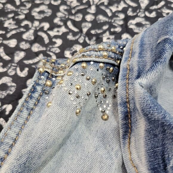 BKE Bling Denim Vest   - Picture 3 of 9